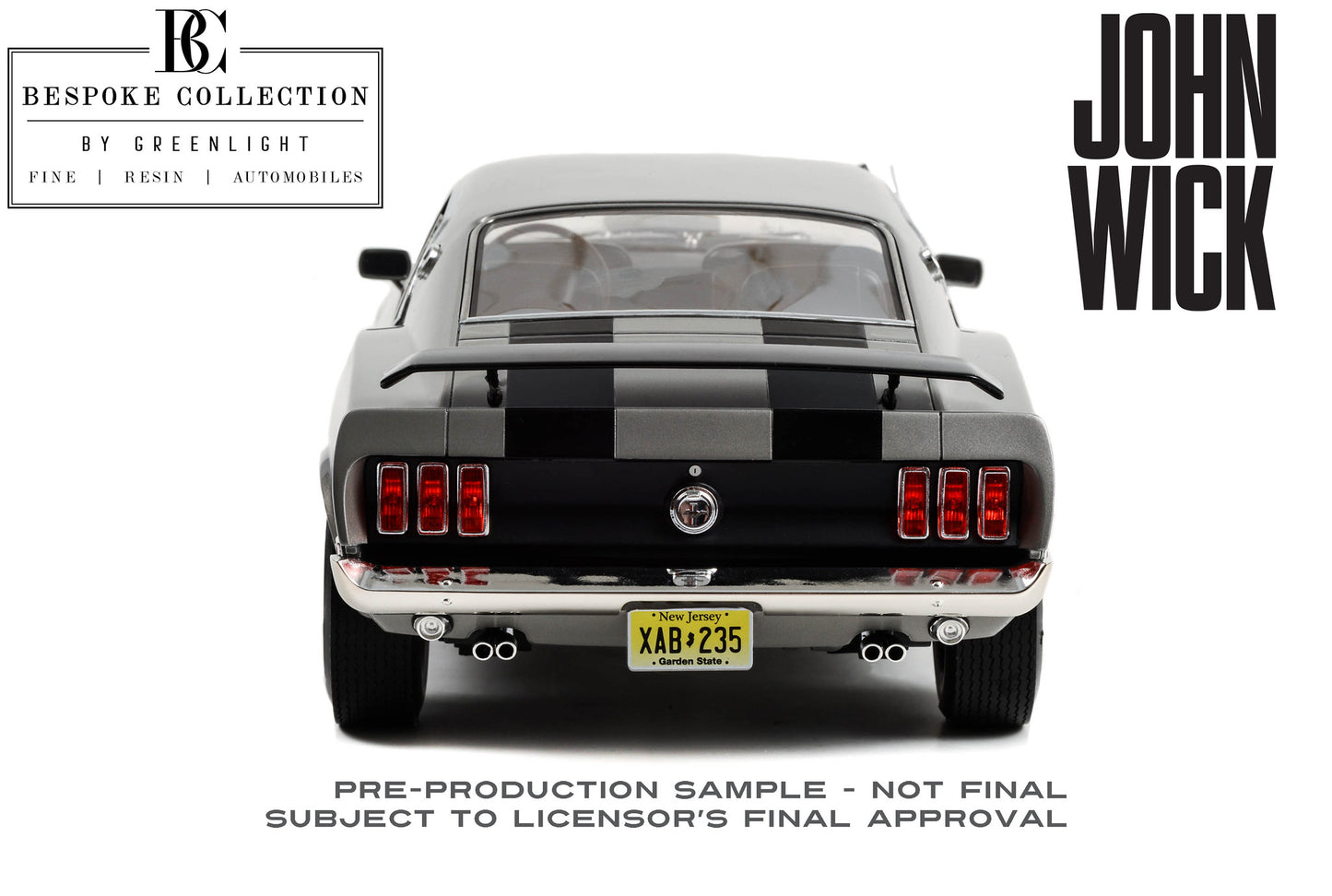 GreenLight 1:12 Bespoke Collection - 1:12 John Wick (2014) - 1969 Ford Mustang BOSS 429 12104