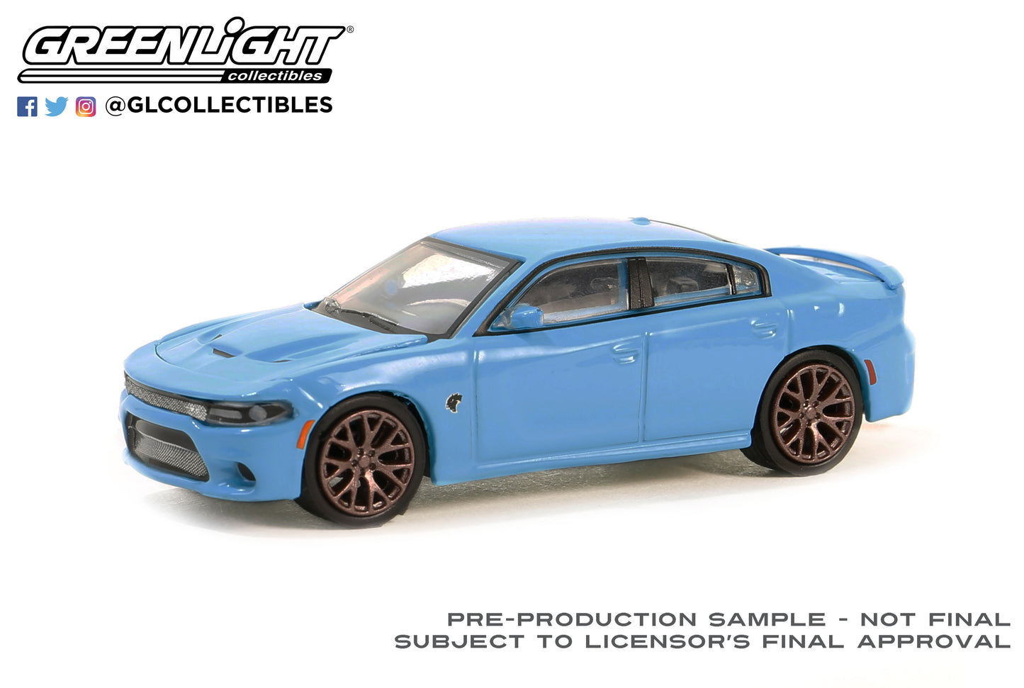 GreenLight 1:64 GreenLight Muscle Series 28 - 2016 Dodge Charger SRT Hellcat – B5 Blue 13350-D