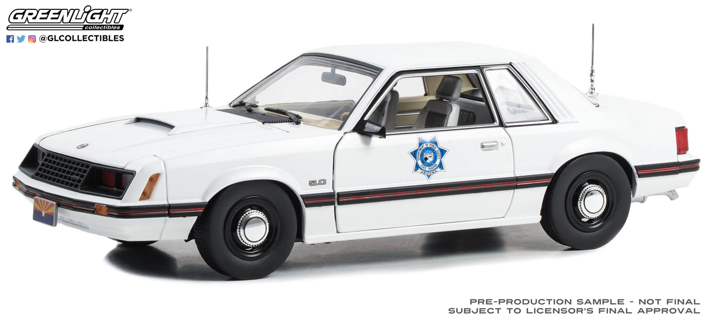 GreenLight 1:18 1982 Ford Mustang SSP - Arizona Department of Public Safety 13677