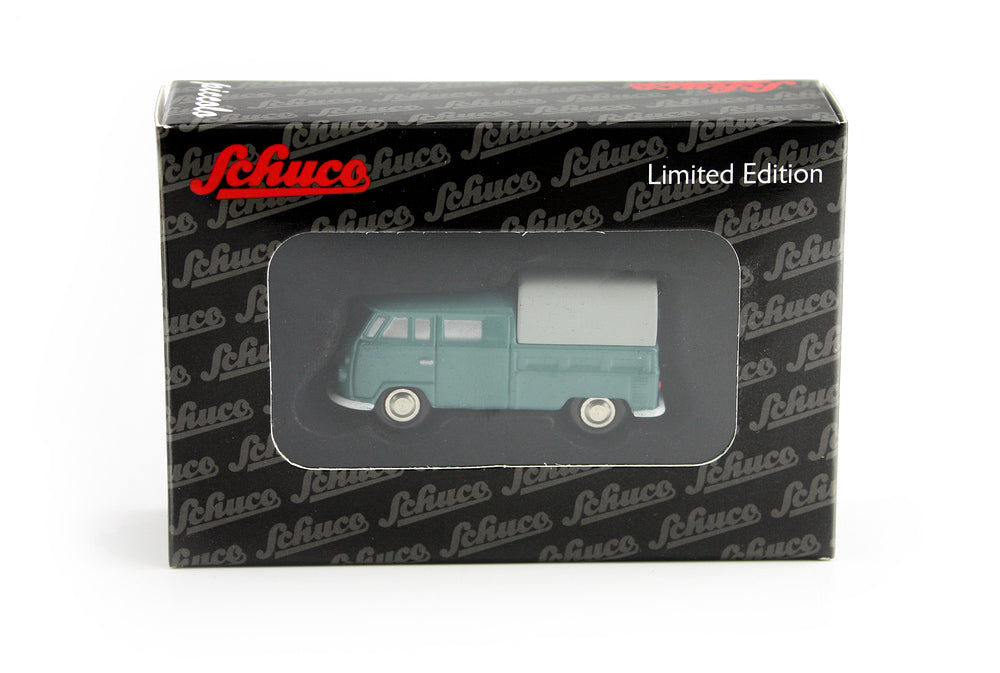 Schuco 1:90 Piccolo Volkswagen T1 Truck with Tarpaulin Blue 450557000