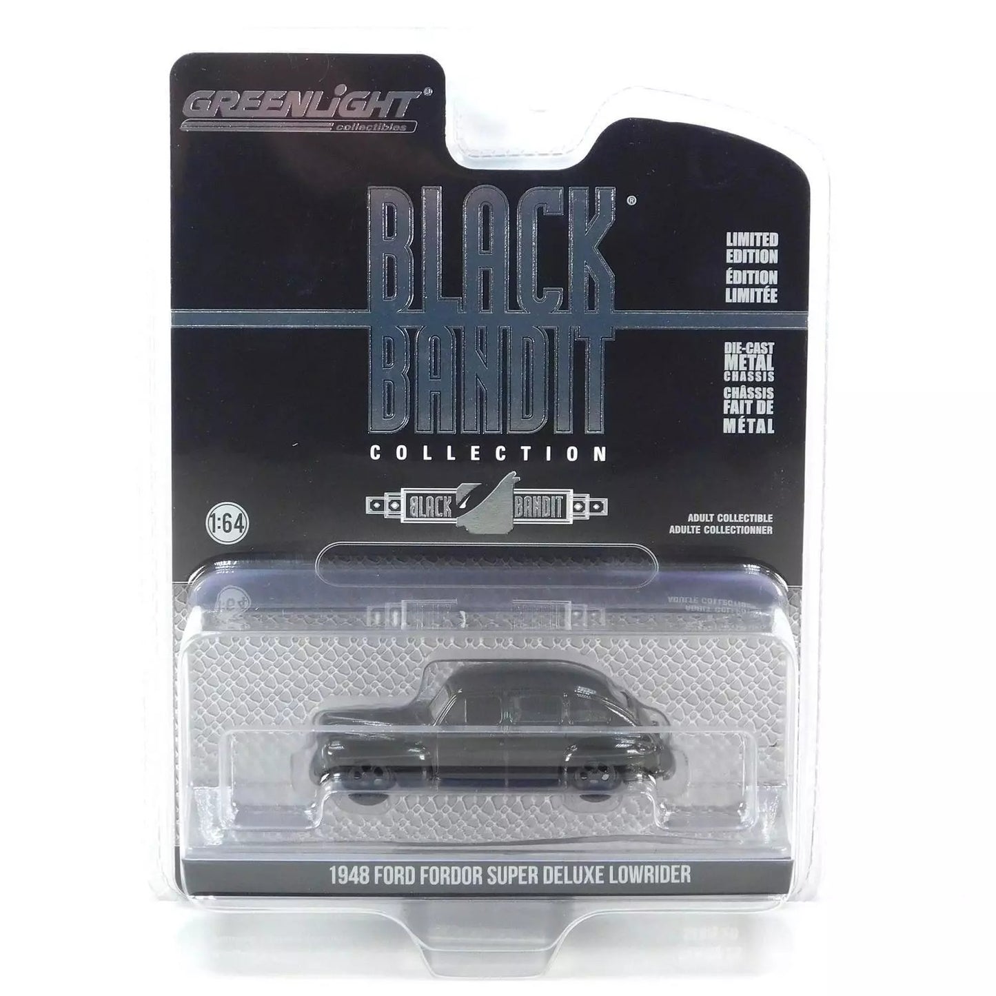 GreenLight 1:64 Black Bandit Series 29 - 1948 Ford Fordor Super Deluxe Lowrider 28150-A