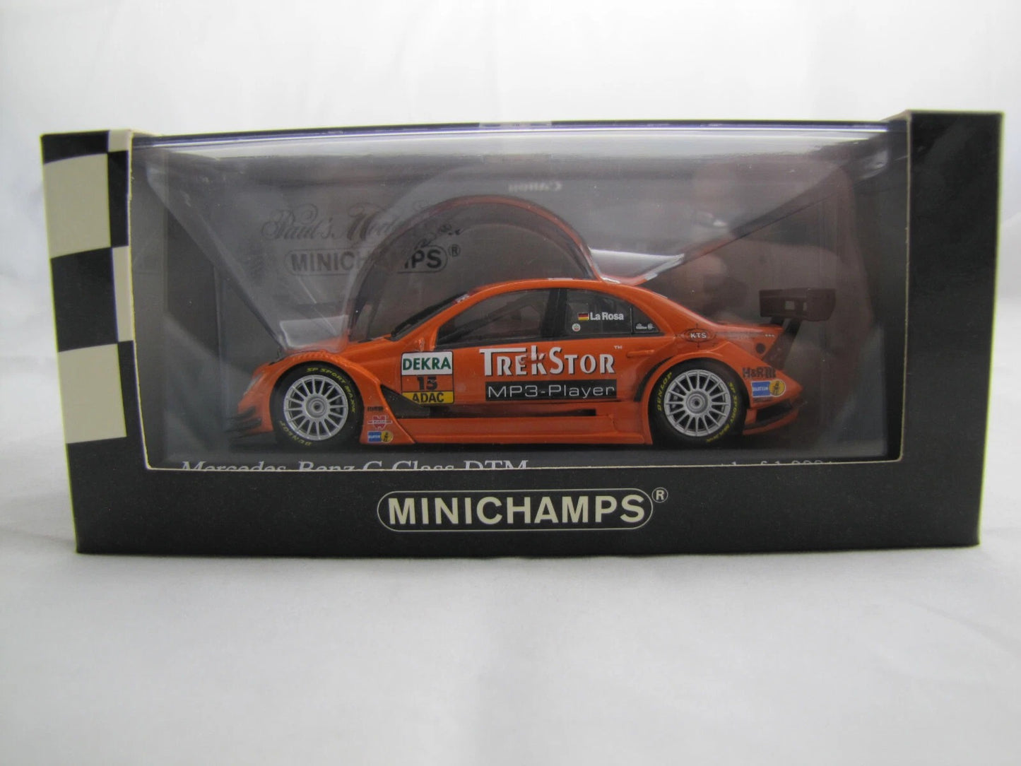 MINICHAMPS 1:43 MERCEDES-BENZ C-CLASS - ´TREKSTOR´ - DANIEL LA ROSA - TEAM TREKSTOR MERCEDES - #15 DTM 2007 400073615
