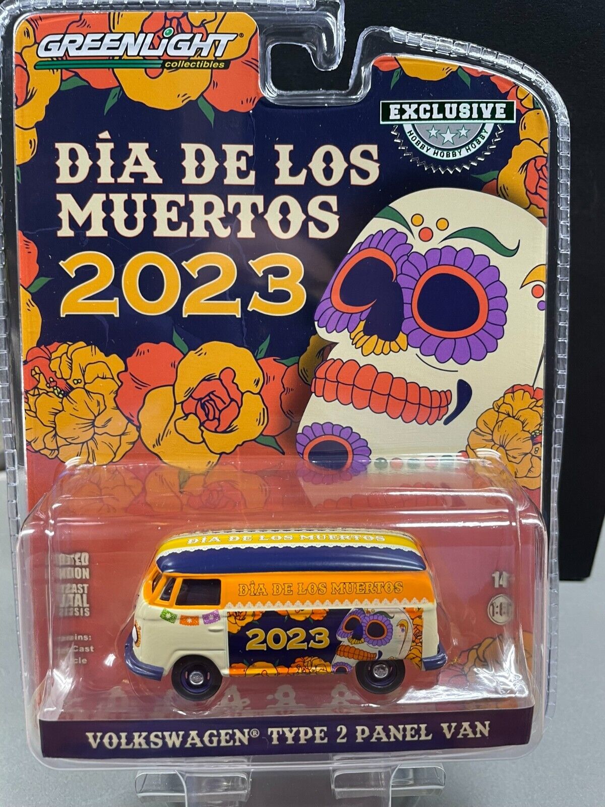 GreenLight 1:64 Volkswagen Type 2 Panel Van - Dia de los Muertos 2023 30482
