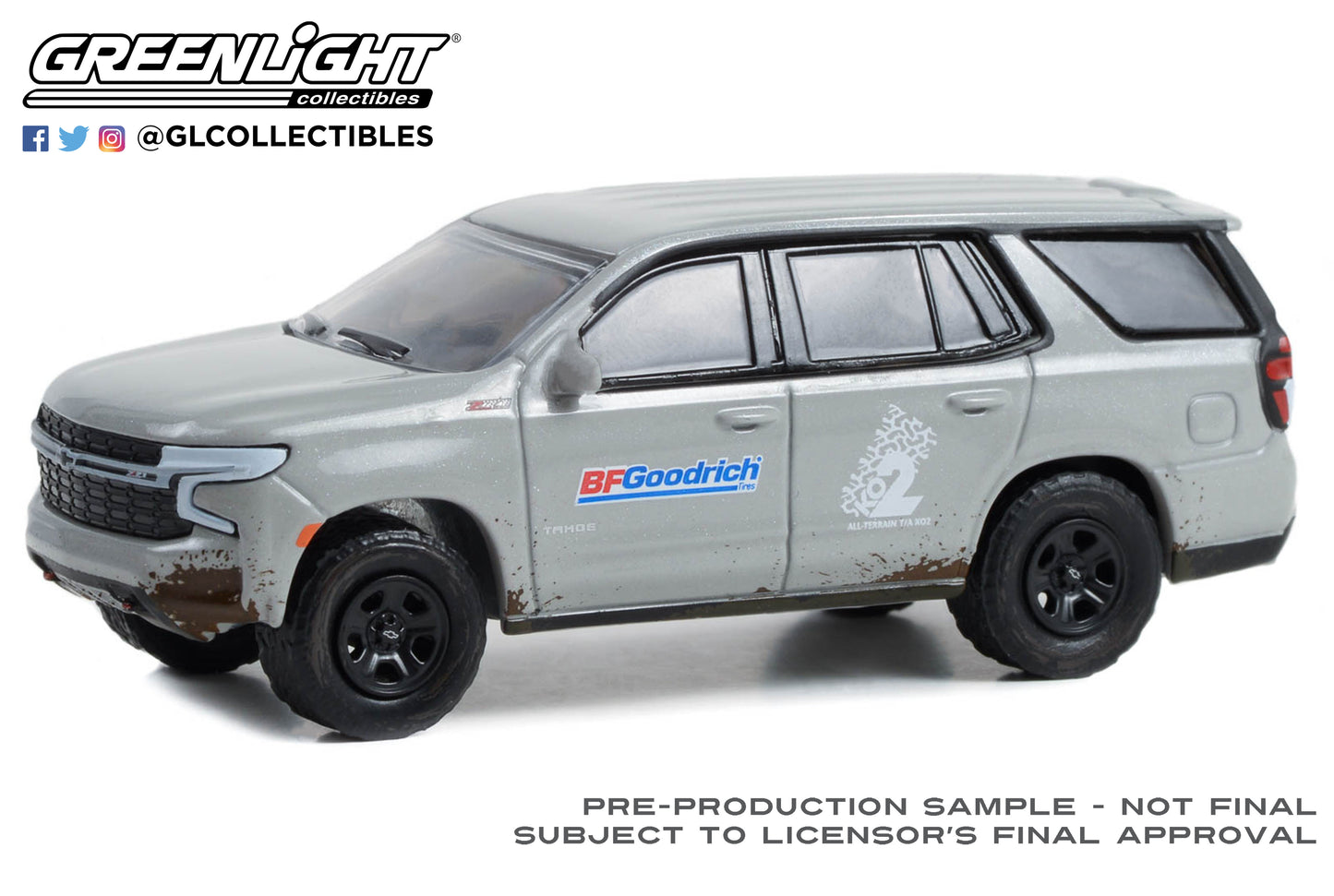 GreenLight 1:64 Blue Collar Collection Series 12 - 2022 Chevrolet Tahoe Z71 - BFGoodrich 35260-F