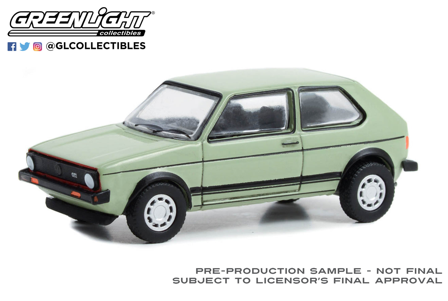GreenLight 1:64 Club Vee-Dub Series 16 - 1979 Volkswagen Golf GTI - Inari Silver Metallic 36070-D