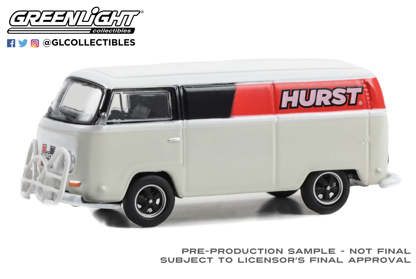 GreenLight 1:64 Club Vee-Dub Series 17 - 1969 Volkswagen Type 2 Panel Van - Hurst Shifters 36080-E