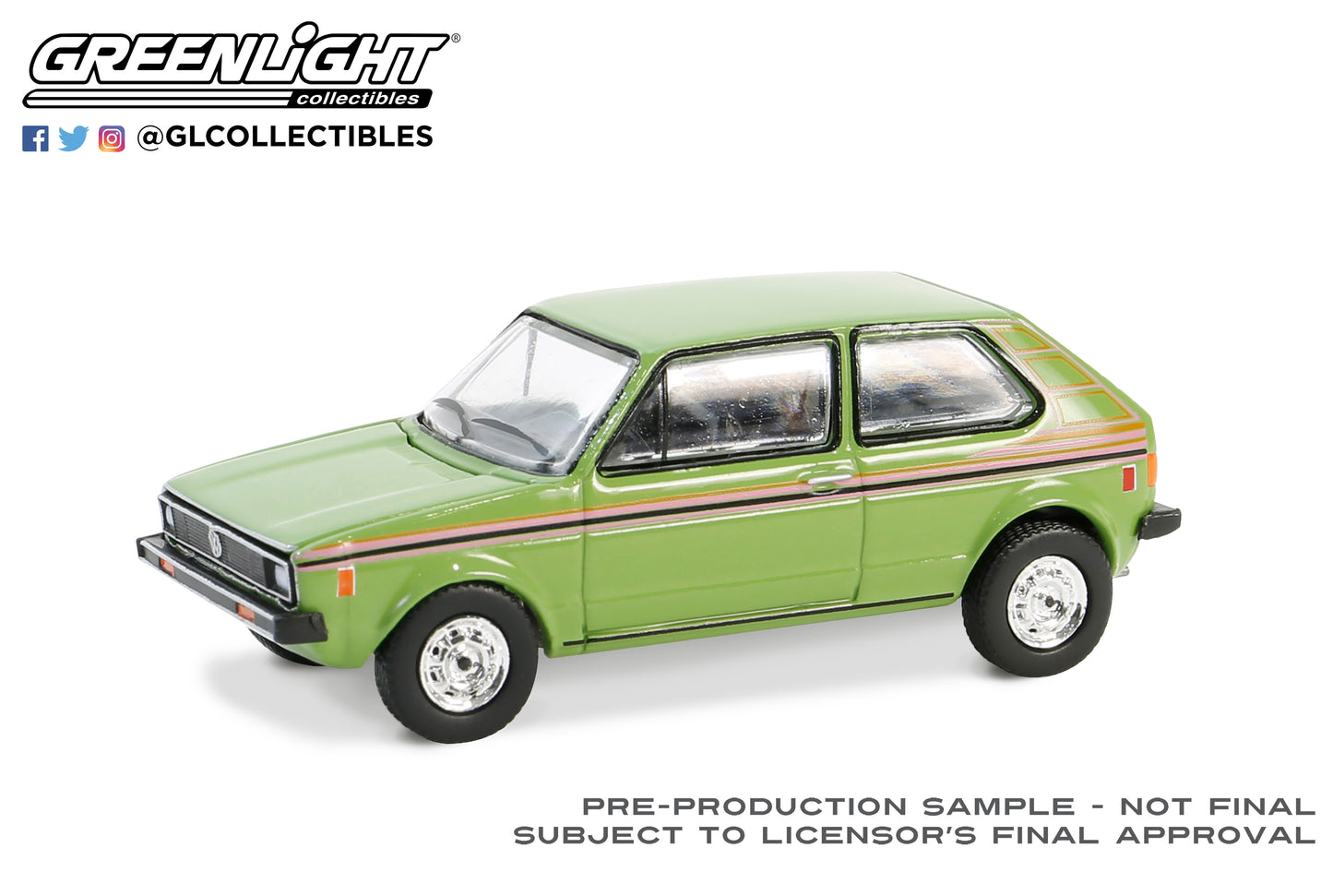 GreenLight 1:64 Club Vee-Dub Series 19 - 1979 Volkswagen Rabbit – Bali Green 36100-E