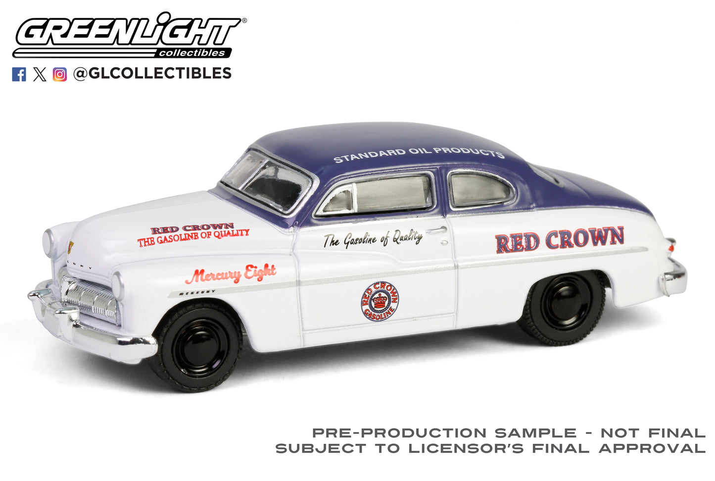 GreenLight 1:64 Running on Empty Series 17 - 1949 Mercury Eight Coupe - Red Crown 41170-B