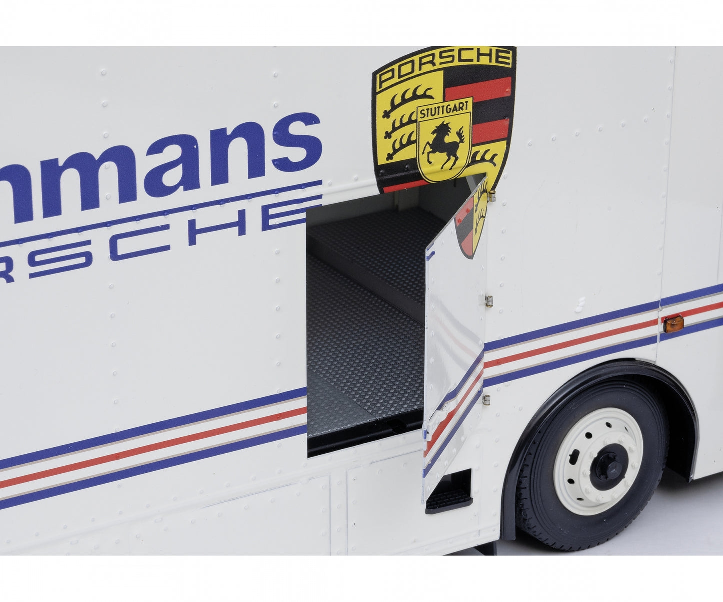 Schuco 1:18 Mercedes-Benz O317 transport Team LKW Porsche Rothmans 1984 450032800