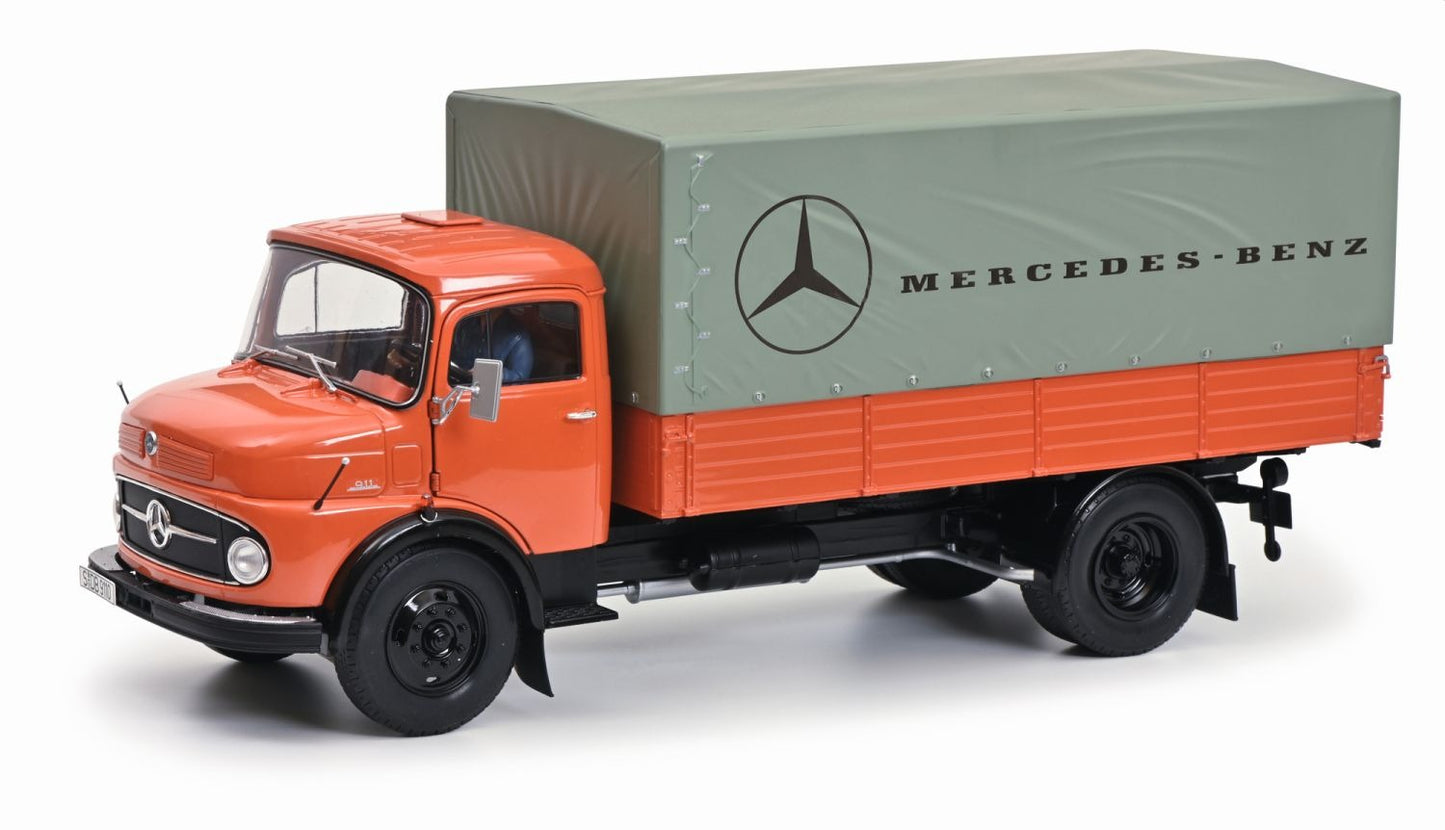 Schuco 1:18 Mercedes-Benz L911 Pritsche/Plane 450044700