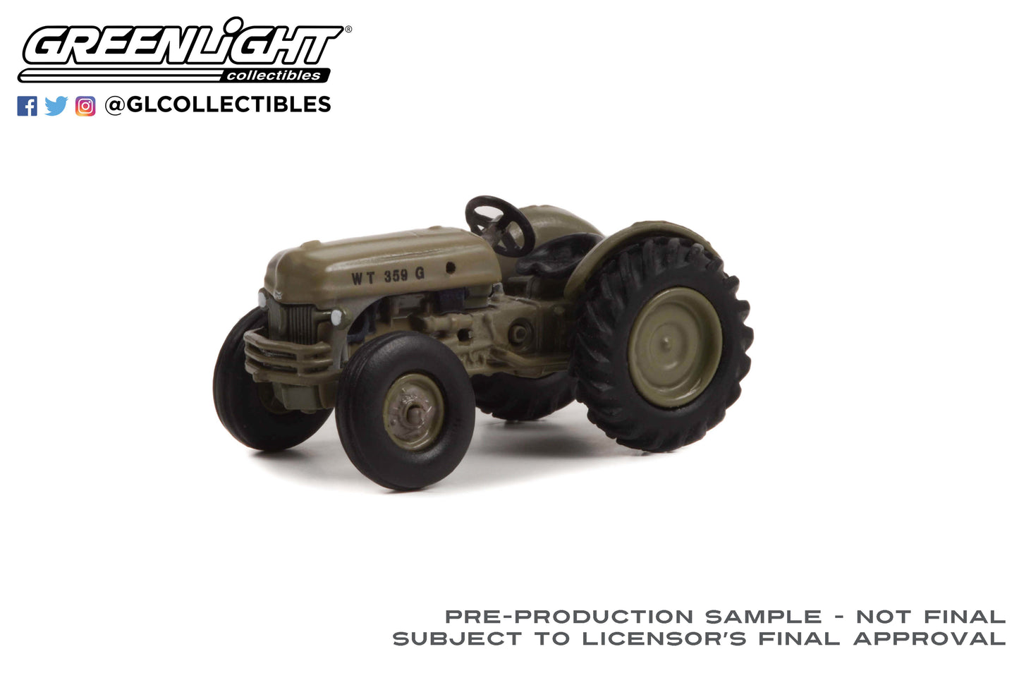 GreenLight 1:64 Down on the Farm Series 7 - 1943 Ford 2N Tractor - U.S. Army 48070-A