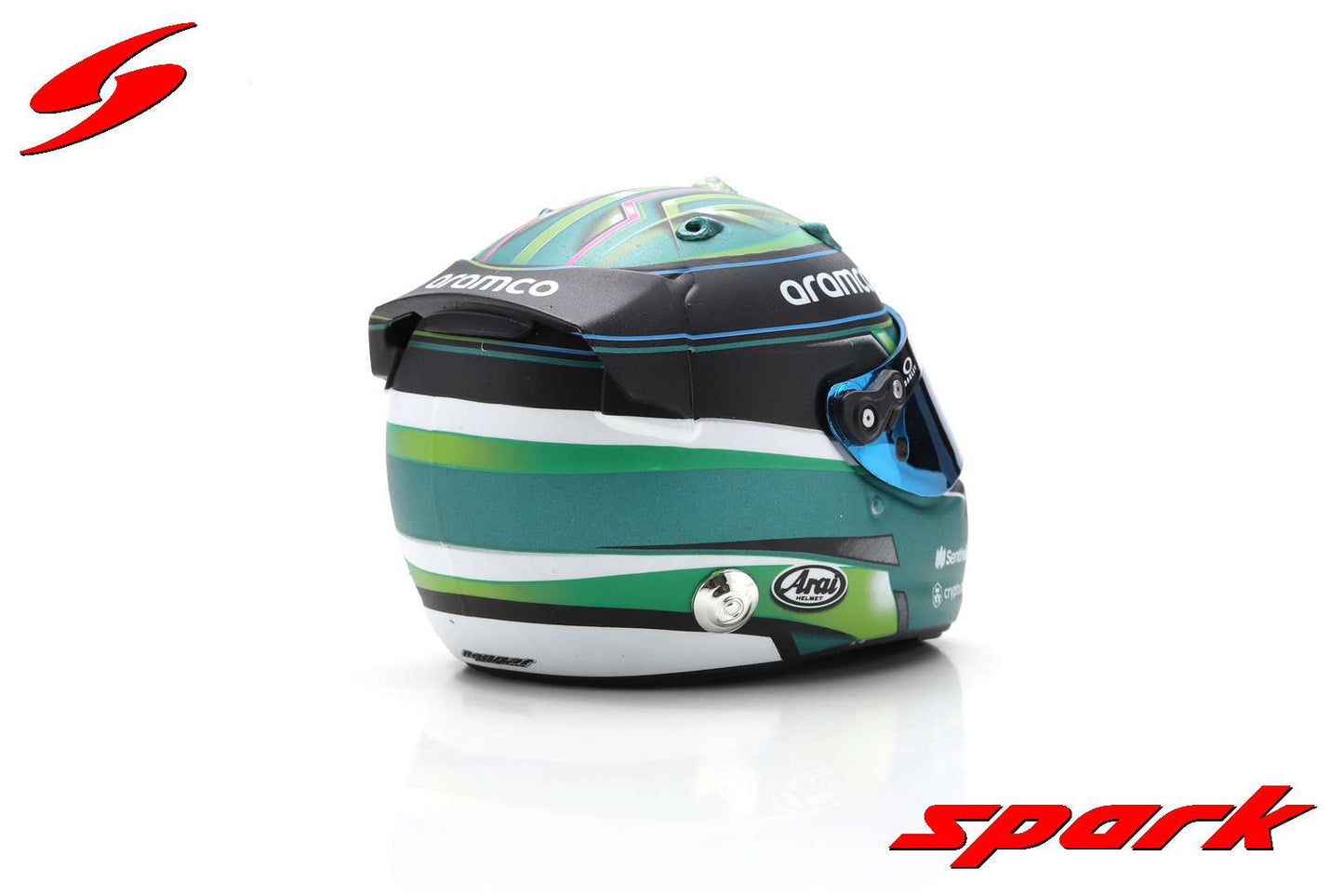 Spark 1:5 Jessica Hawkins - Aston Martin Aramco Cognizant - Debut F1 Test 2023 (Bell) Helmet 5HF133