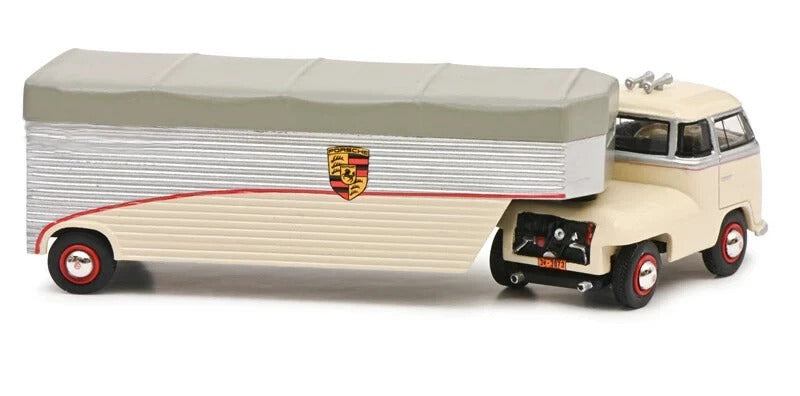 Schuco 1:43 VW Volkswagen T1 Bulli Porsche Race Transporter 1965 450909300