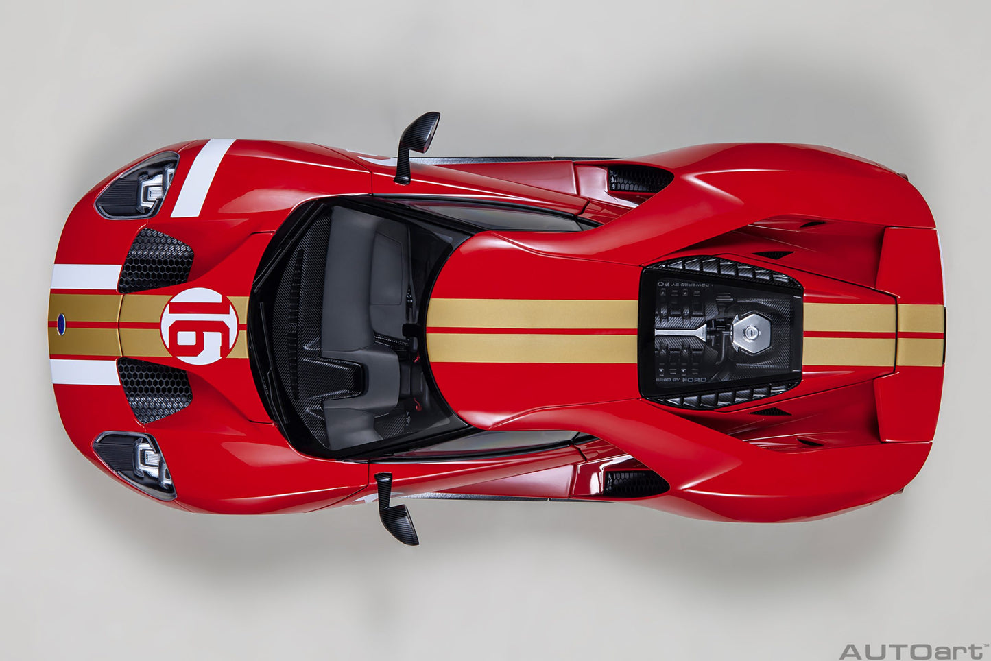 AUTOart 1:18 Ford GT #16 2022 Alan Mann Heritage Edition (Alan Mann Red) 72927