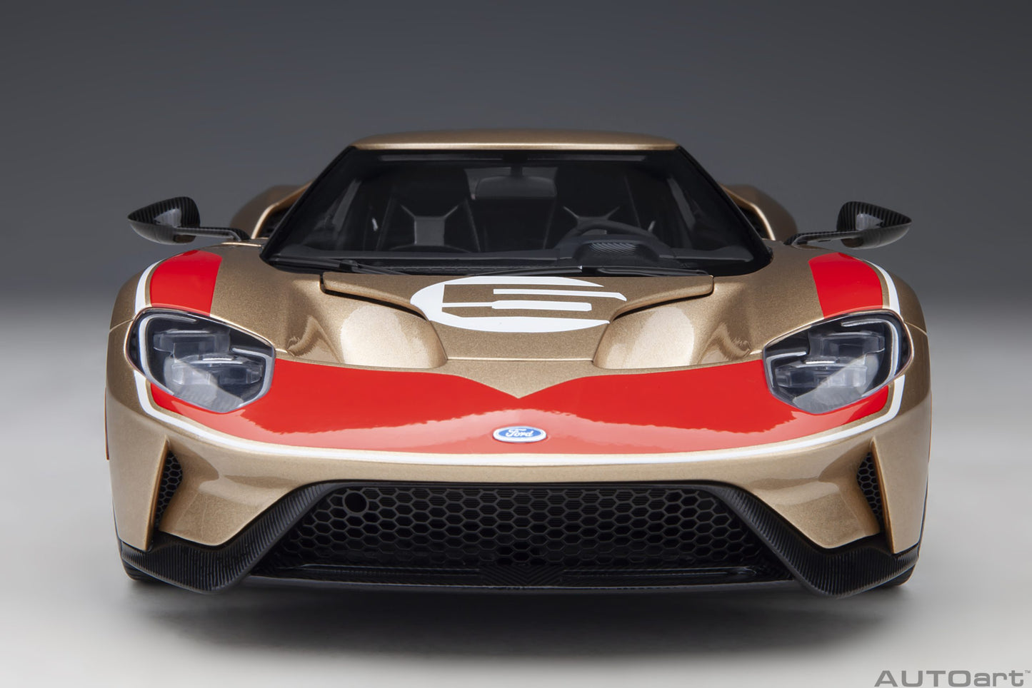 AUTOart 1:18 Ford GT #5 2022 Holman Moody Heritage Edition (Holman Woody Gold) 72928