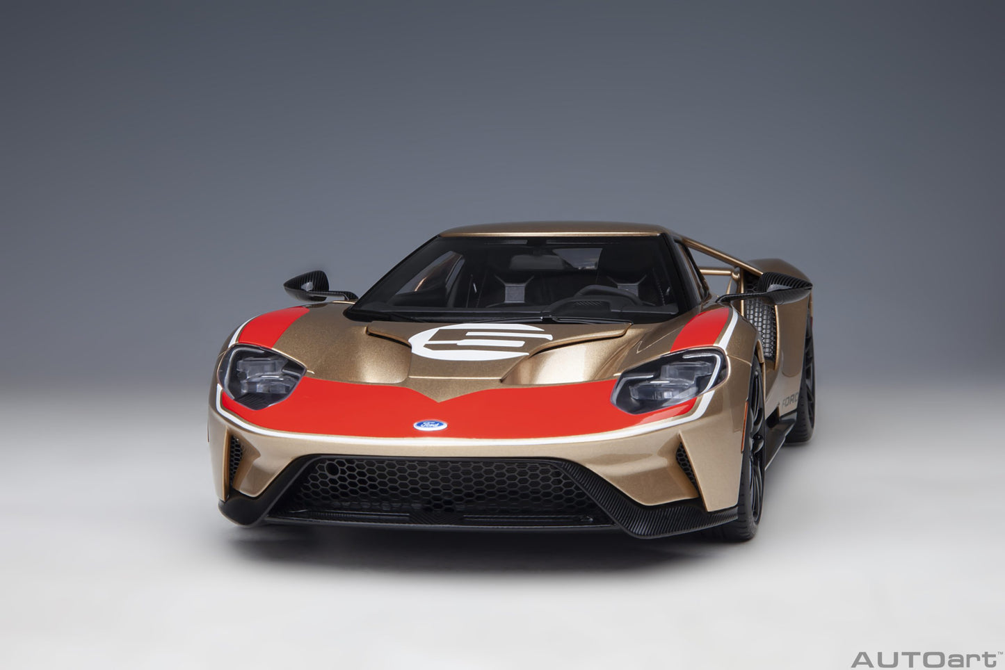 AUTOart 1:18 Ford GT #5 2022 Holman Moody Heritage Edition (Holman Woody Gold) 72928