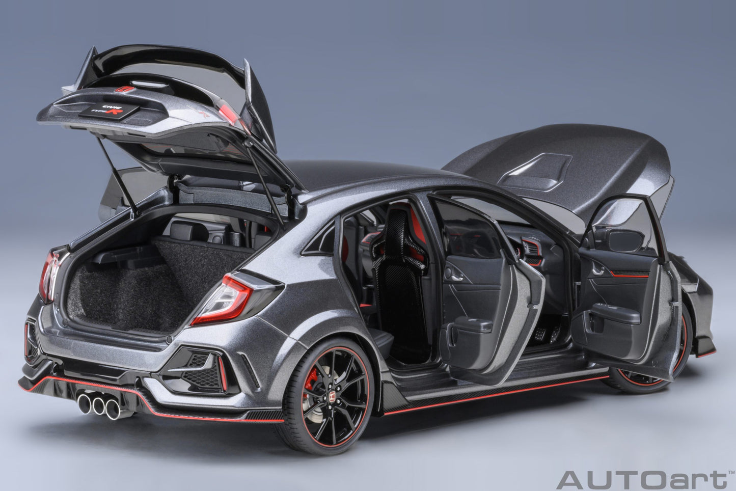 AUTOart 1:18 Honda Civic Type R (FK8) 2021 (Polished Metal Metallic) 73221