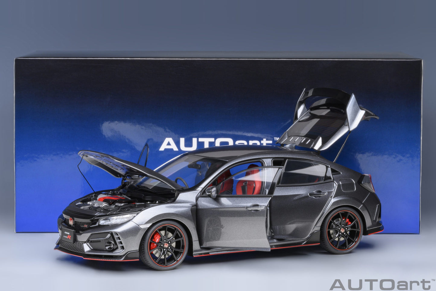 AUTOart 1:18 Honda Civic Type R (FK8) 2021 (Polished Metal Metallic) 73221
