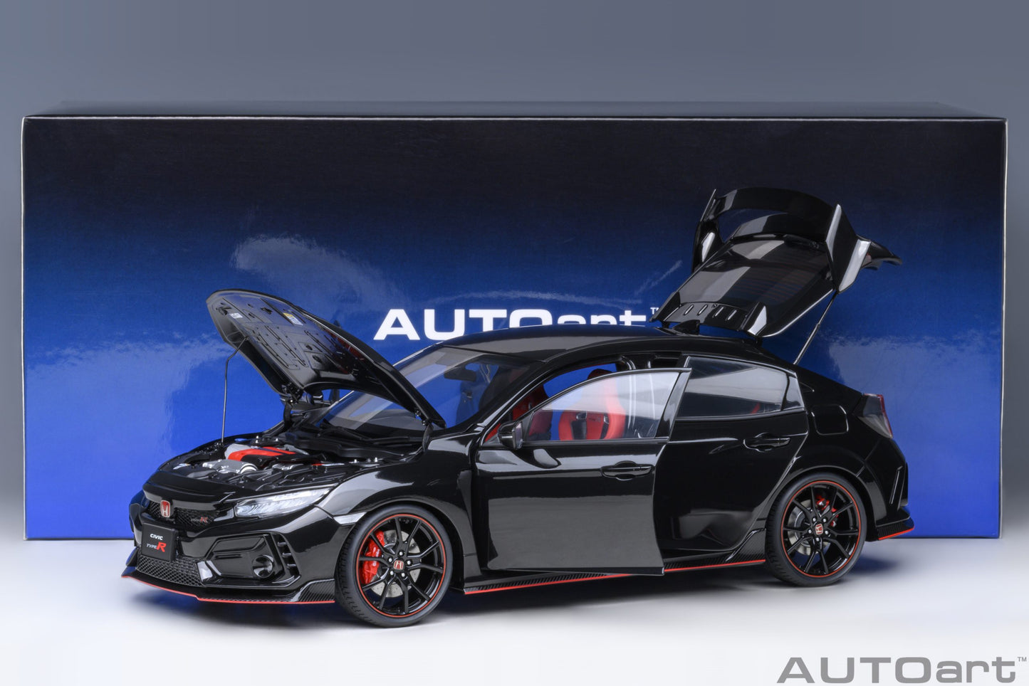 AUTOart 1:18 Honda Civic Type R (FK8) 2021 (Crystal Black Pearl) 73222