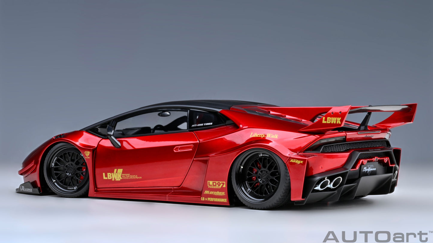 AUTOart 1:18 Liberty Walk LB Silhouette Lamborghini Huracan GT (Red) 79126