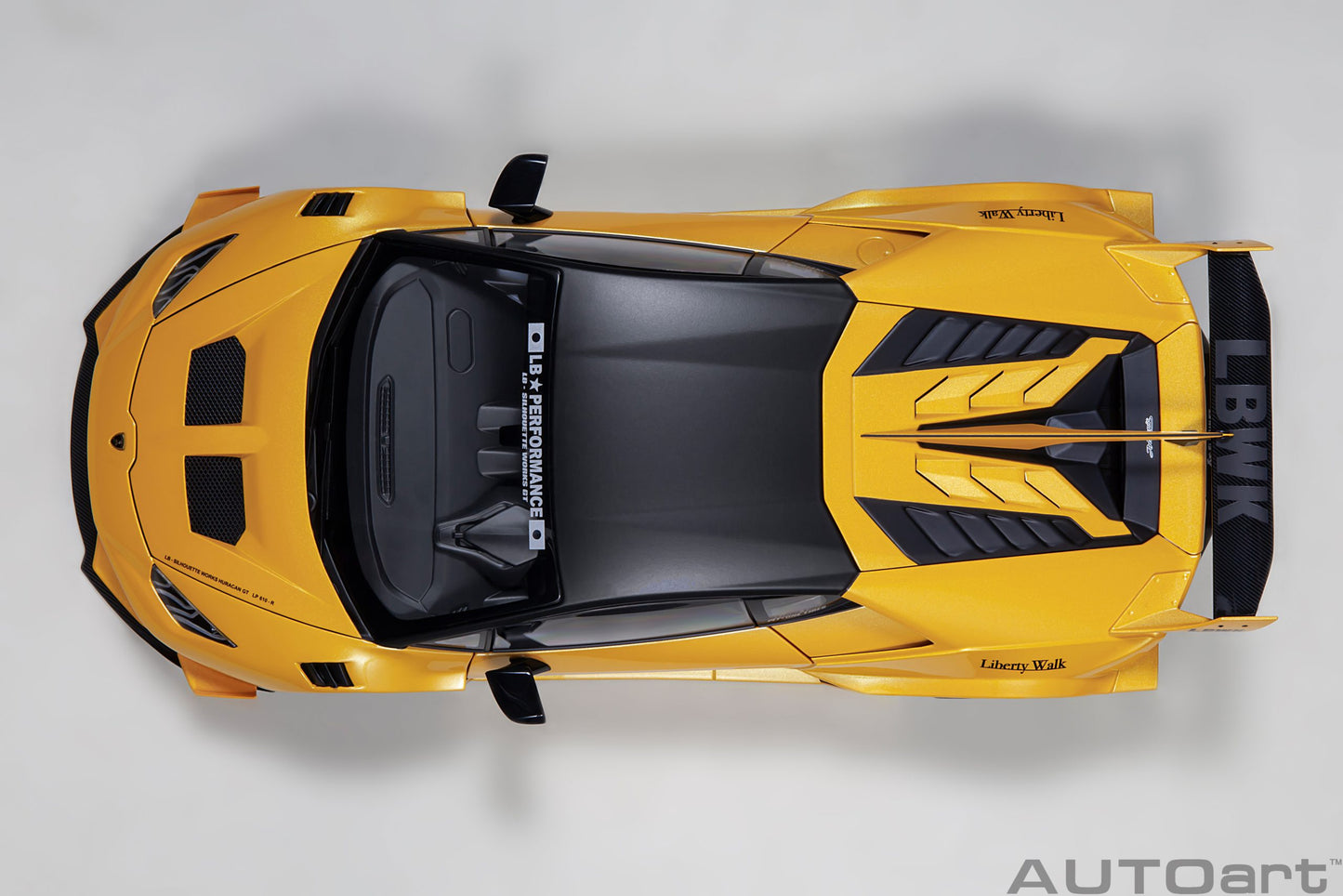 AUTOart 1:18 Liberty Walk LB Silhouette Lamborghini Huracan GT (Metallic Yellow) 79127