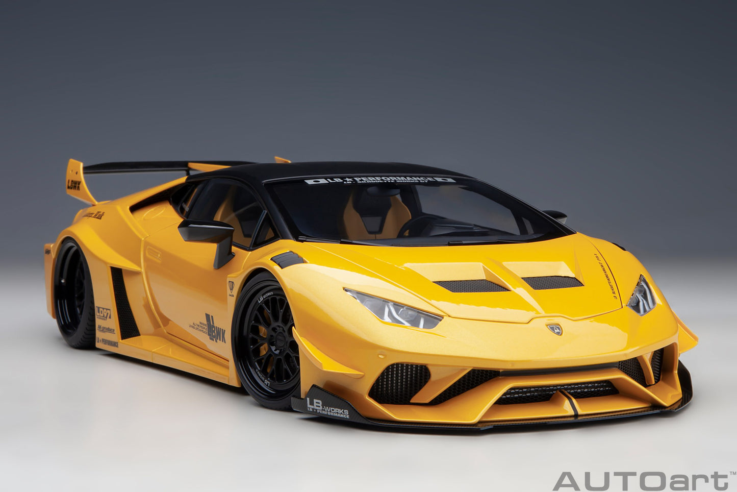 AUTOart 1:18 Liberty Walk LB Silhouette Lamborghini Huracan GT (Metallic Yellow) 79127