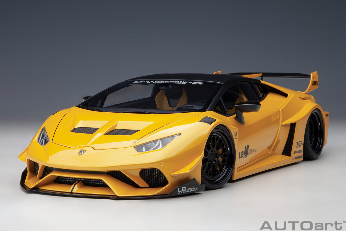 AUTOart 1:18 Liberty Walk LB Silhouette Lamborghini Huracan GT (Metallic Yellow) 79127