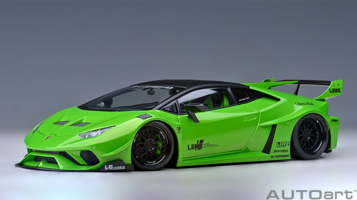 AUTOart 1:18 Liberty Walk LB Silhouette Lamborghini Huracan GT (Pearl Green) 79128