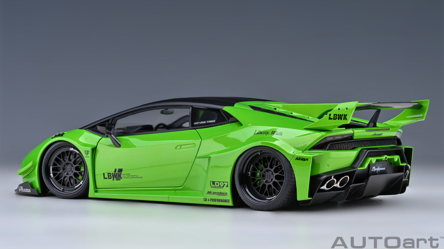 AUTOart 1:18 Liberty Walk LB Silhouette Lamborghini Huracan GT (Pearl Green) 79128