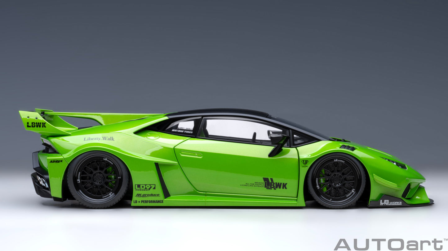 AUTOart 1:18 Liberty Walk LB Silhouette Lamborghini Huracan GT (Pearl Green) 79128