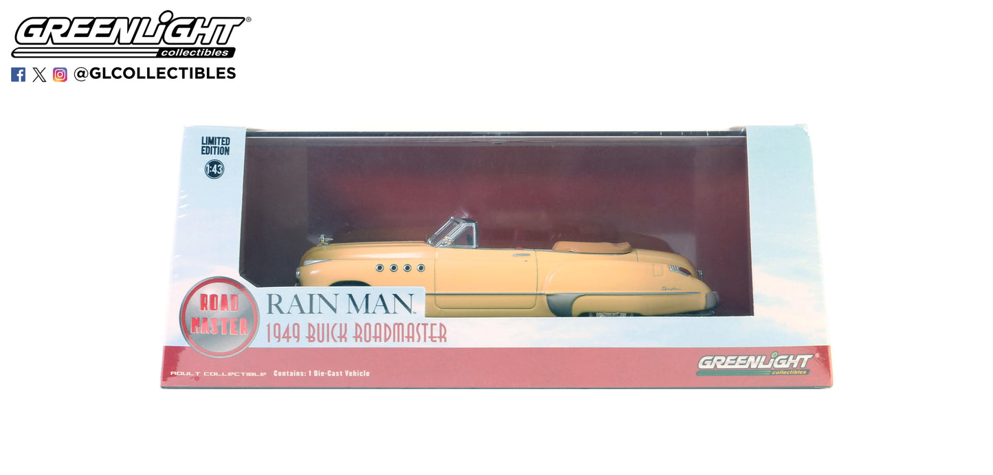GreenLight 1:43 Rain Man (1988) - Charlie Babbitt's 1949 Buick Roadmaster Convertible 86618