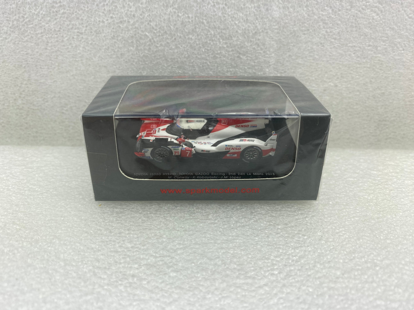Spark 1:87 TOYOTA TS050 HYBRID #7 TOYOTA GAZOO Racing 2nd 24H Le Mans 2018 M.Conway - K.Kobayashi - J.M.Lopez 87S141