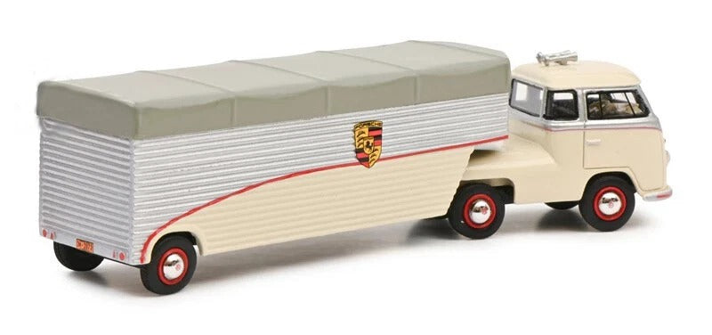 Schuco 1:43 VW Volkswagen T1 Bulli Porsche Race Transporter 1965 450909300