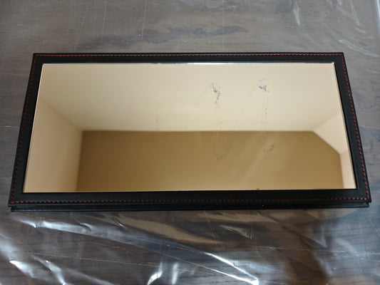 YOMA Display Case Showcase Clear Cover and Mirror Carbon Fiber Base DB32LMBK (Defective / Clearance Final Sale)