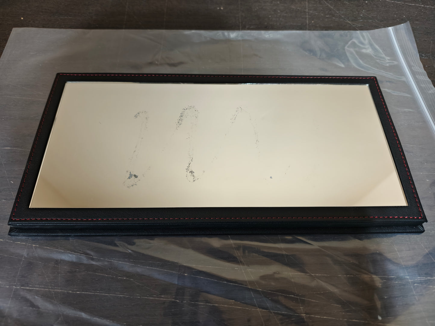 YOMA Display Case Showcase Clear Cover and Mirror Carbon Fiber Base DB32LMBK (Defective / Clearance Final Sale)