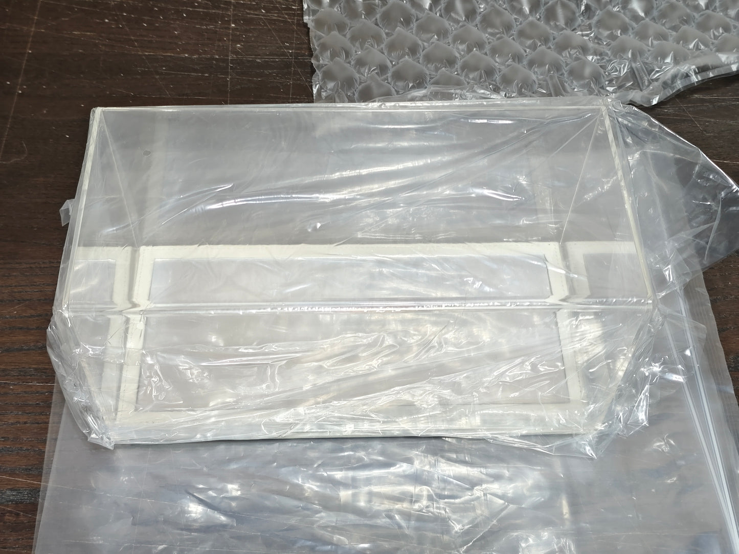 YOMA Display Case Showcase Clear Cover and Mirror White Base DB32LMW (Defective / Clearance Final Sale)