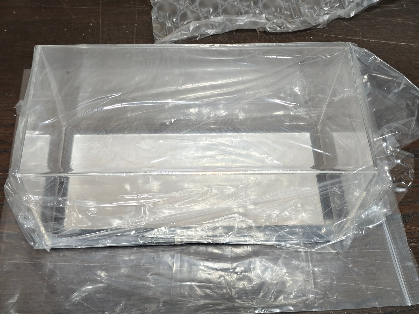 YOMA Display Case Showcase Clear Cover and Mirror Carbon Fiber Base DB32MCF (Defective / Clearance Final Sale)