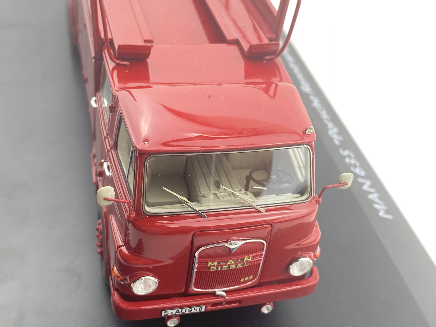 Schuco 1:43 MAN 635 Porsche Race Truck Red 450894400 (Clearance Final Sale)