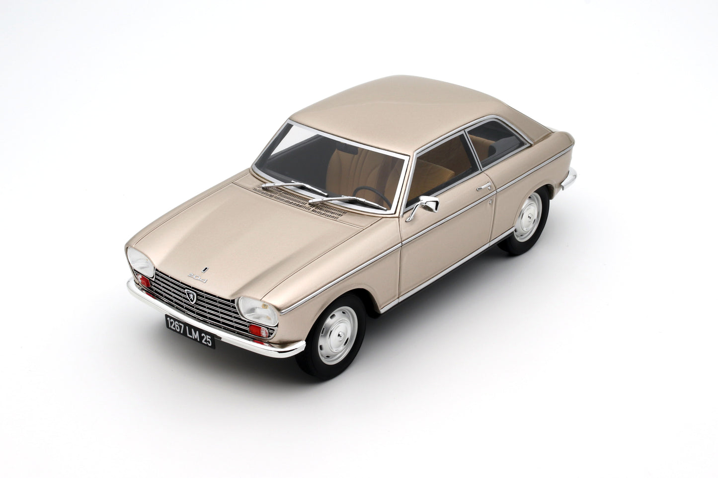 OTTO 1:18 1965 Peugeot 204 Coupe Beige Metal 1129 OT1024