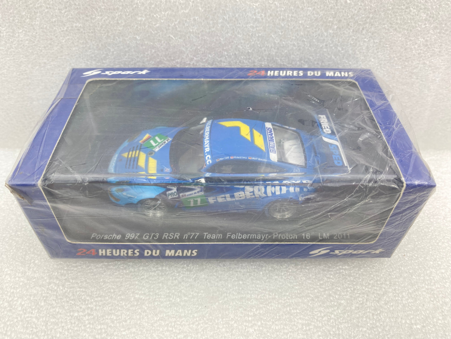 Spark 1:43 Porsche 997 GT3 RSR Team Felbermayr-Proton #77 Lieb/Lietz/Henzler - Le Mans 2011 S3418