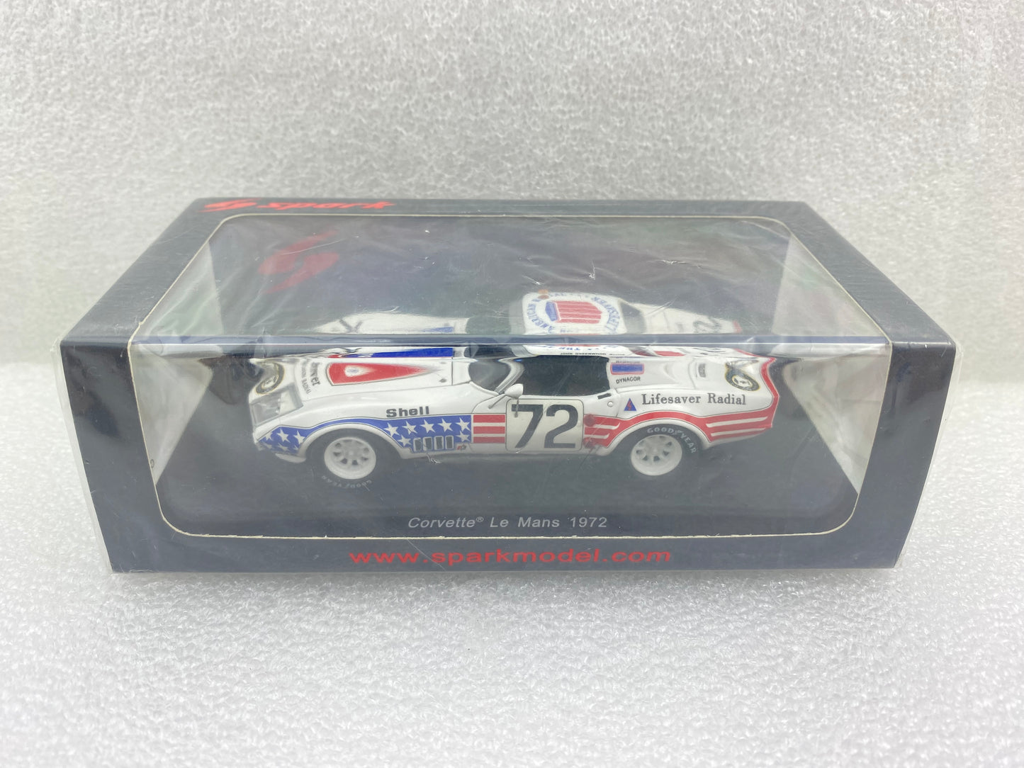 Spark 1:43 Chevrolet Corvette #72 J.Greenwood/A.Cudini/B.Darniche - Le Mans 1972 S5075