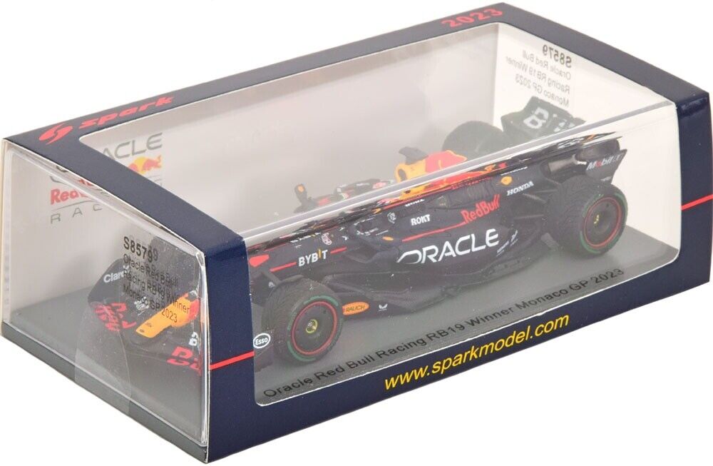 Spark 1:43 Oracle Red Bull Racing RB19 Oracle Red Bull Racing Winner Monaco GP 2023 #1 Max Verstappen S8579