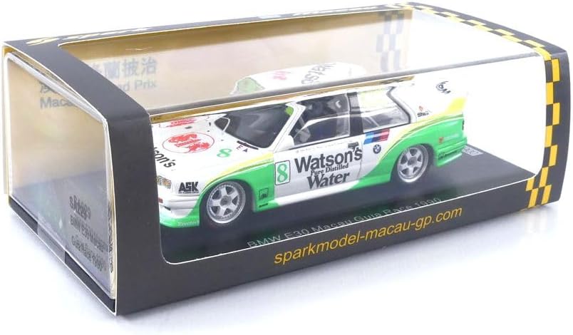 Spark 1:43 BMW E30 Macau Guia Race 1990 #8 Julien Bailey SA229