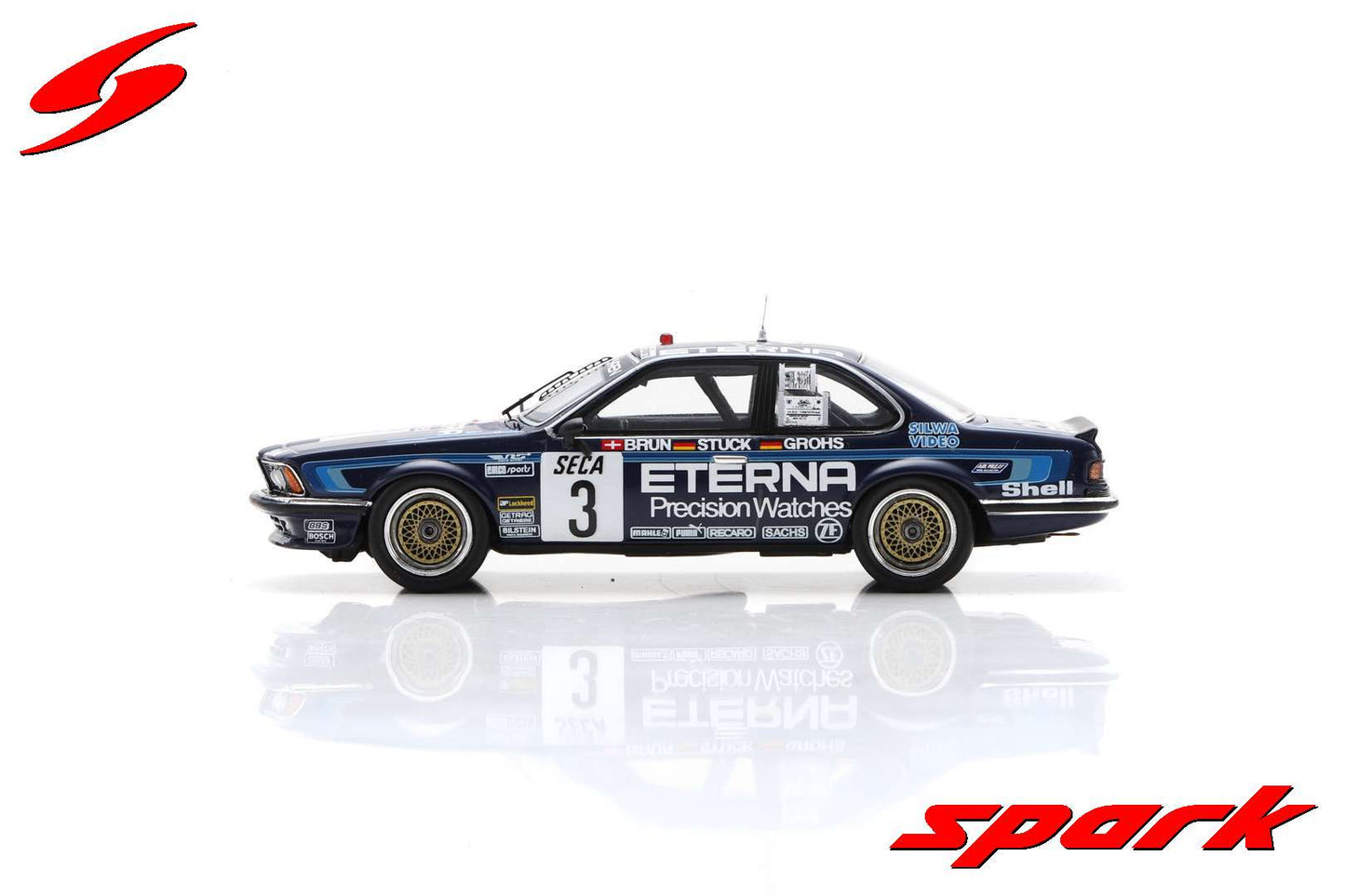 Spark 1:43 BMW 635 Csi No.3 24H Spa 1983 H-J.Stuck - W.Brun - H.Grohs SB653