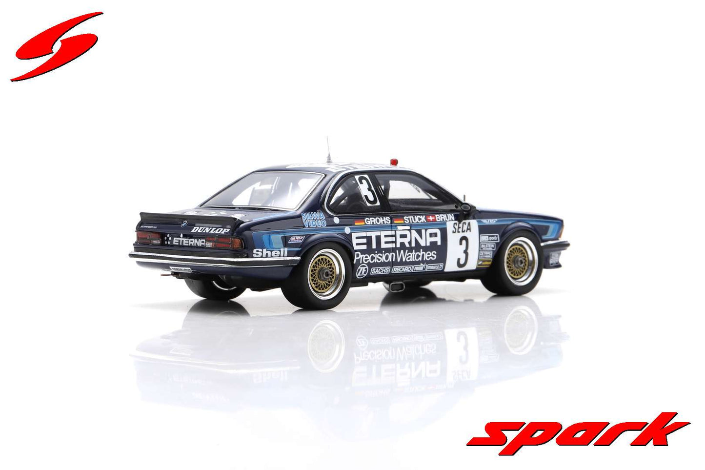 Spark 1:43 BMW 635 Csi No.3 24H Spa 1983 H-J.Stuck - W.Brun - H.Grohs SB653
