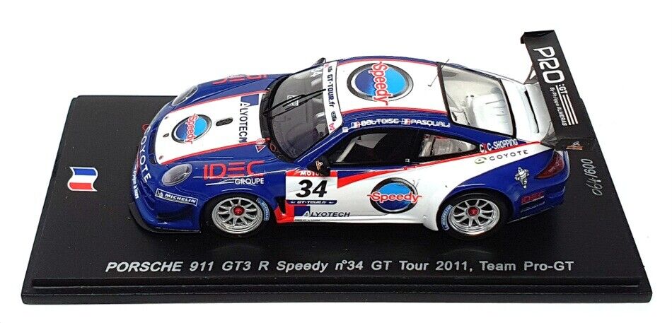 Spark 1:43 Porsche 911 997 GT3R Speedy Team PRO-GT #34 A.Beltoise/L.Pasquali Gt Tour 2011 SF019