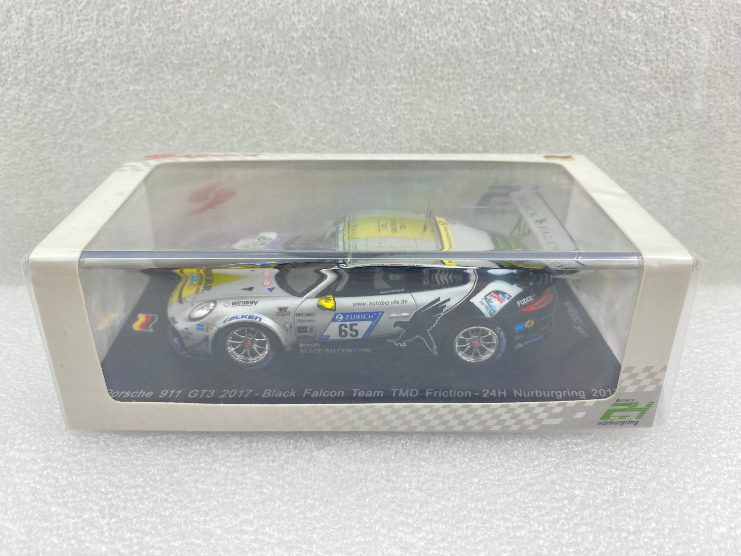 Spark 1:43 Porsche 911 GT3 #65 Black Falcon Team TMD Friction - Nurburgring 2017 SG327