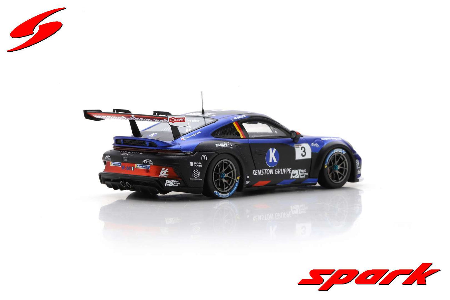 Spark 1:43 Porsche 911 GT3 Cup No.3 Porsche Carrera Cup Deutschland Champion 2022 Laurin Heinrich SG881