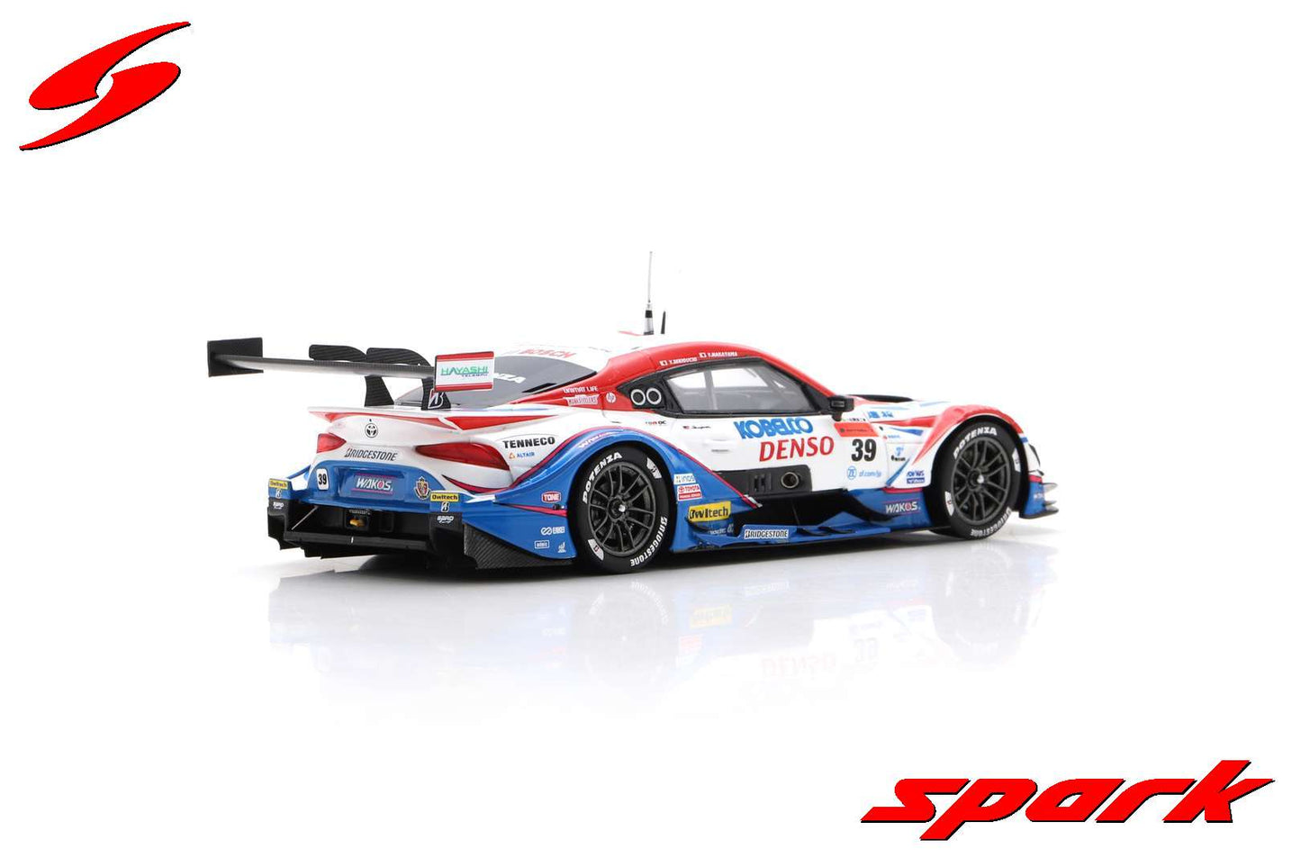 Spark 1:43 DENSO KOBELCO SARD Toyota GR Supra No.39 TGR TEAM SARD SUPER GT GT500 2022 Yuhi Sekiguchi - Yuichi Nakayama SGT033