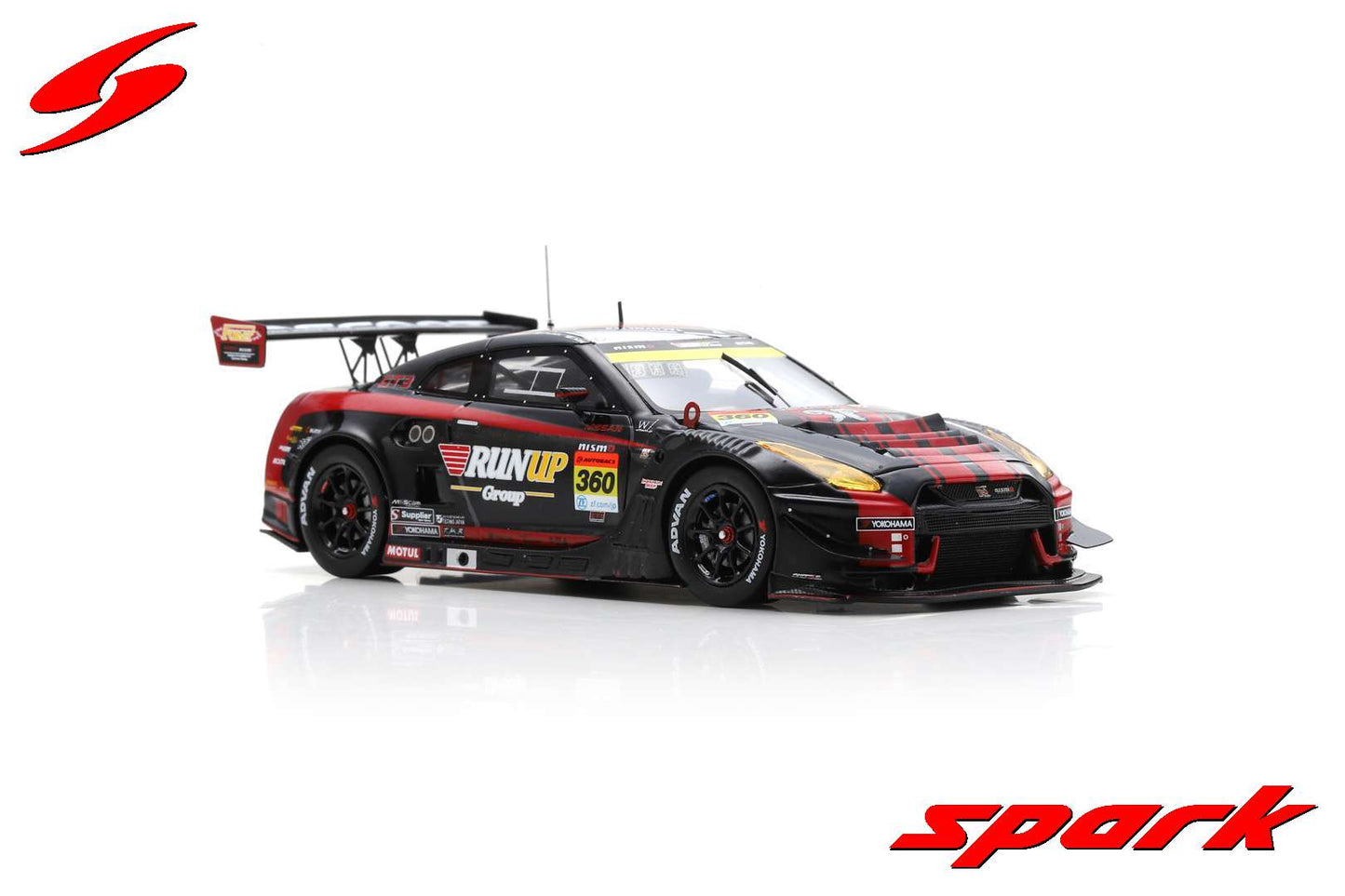 Spark 1:43 RUNUP RIVAUX Nissan GT-R No.360 TOMEI SPORTS GT300 SUPER GT 2023 Takayuki Aoki - Atsushi Tanaka - Takuya Otaki SGT091